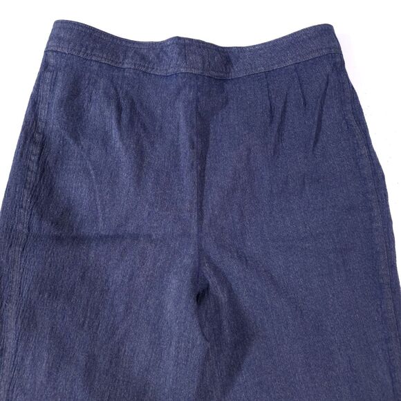 VTG Bespoke Feraud Wool Pants 29x29 Navy Blue High Rise Dressy Korshak W Germany - Picture 13 of 15